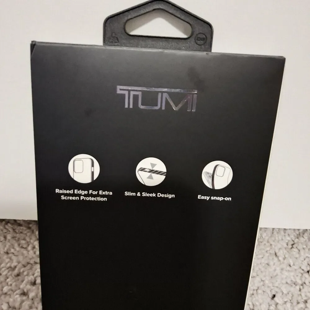 Tumi iPhone 16 MagSafe Wireless Charging Black/Yellow Cellphone Case Brand New